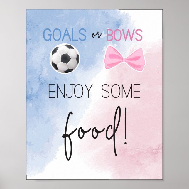 Goals oder Bows Genießen Sie ein paar Genusssymbol Poster (Vorne)