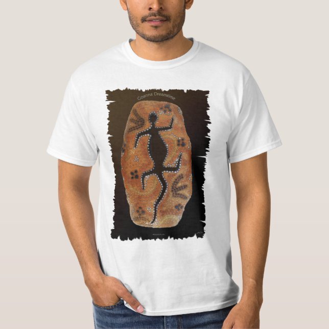 GOANNA DREAMTIME Australian Aborigine Art T - Shir T-Shirt (Vorderseite)