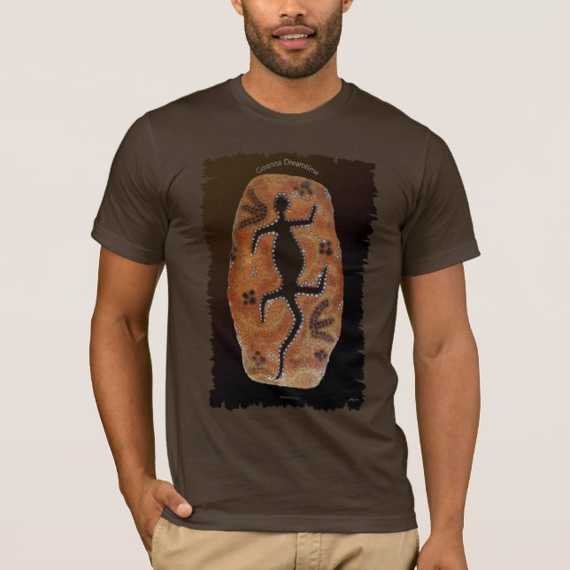 GOANNA DREAMTIME australisches Shirt im Stile der  (Vorderseite)