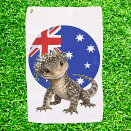 Goanna Ein Stück Australien Golfhandtuch