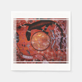 Goanna Territory Dreaming Napkins Serviette