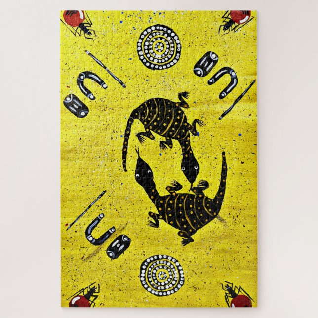 Goanna und Honey Ants Bushtucker Puzzle (Vertikal)