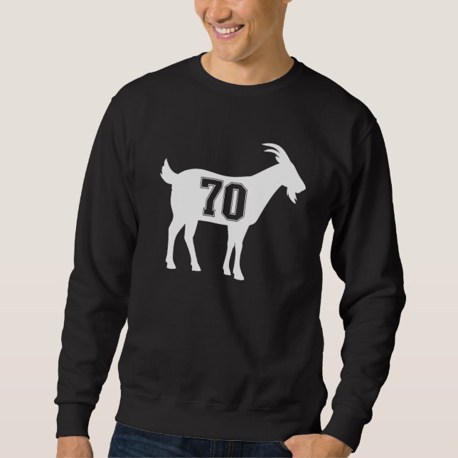 Goat 70 G.O.A.T. Number Seventy Goat Sweatshirt (Vorderseite)