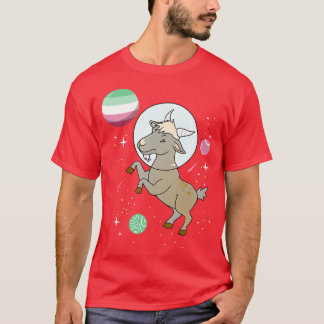 Goat Astronaut Abroseual Pride  T-Shirt