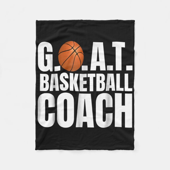 Goat Basketball Coach Geschenk Fleecedecke (Vorderseite)