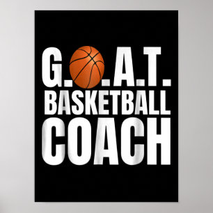 Goat Basketball Coach Geschenk Poster