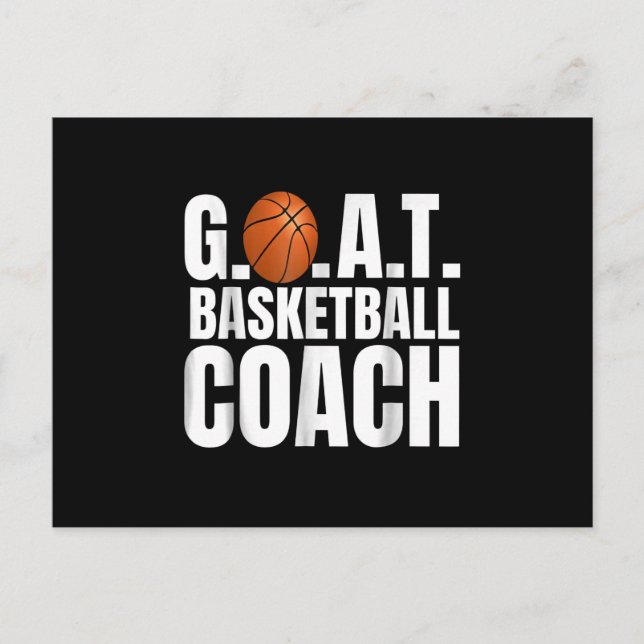 Goat Basketball Coach Geschenk Postkarte (Vorderseite)