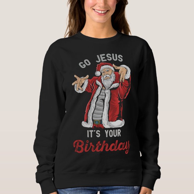 Goat Christmas Pajama Goat Lovers Ugge Christmas Sweatshirt (Vorderseite)
