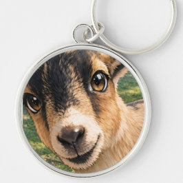 Goat Cute Keychain – Adorable Design Key Ring Gift Schlüsselanhänger