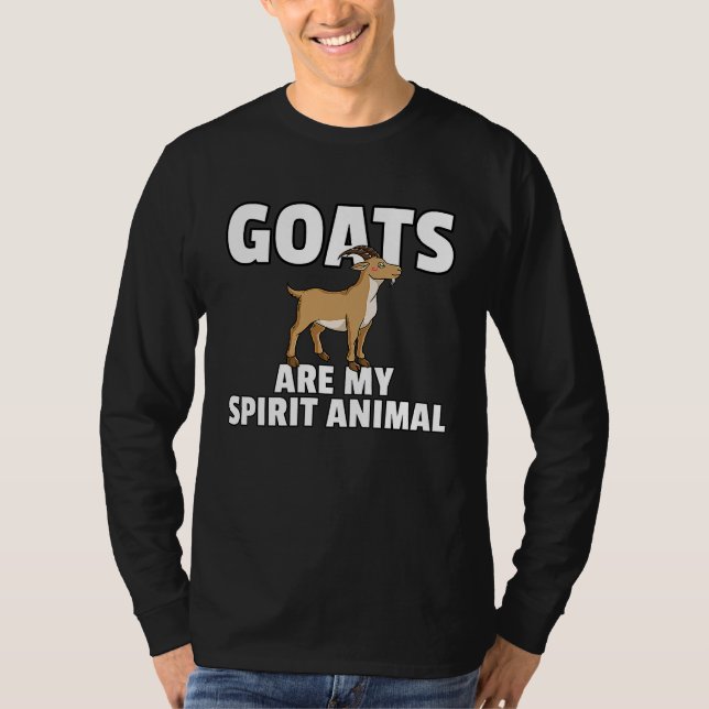 Goat Cute Mountain Goats Farmer T-Shirt (Vorderseite)