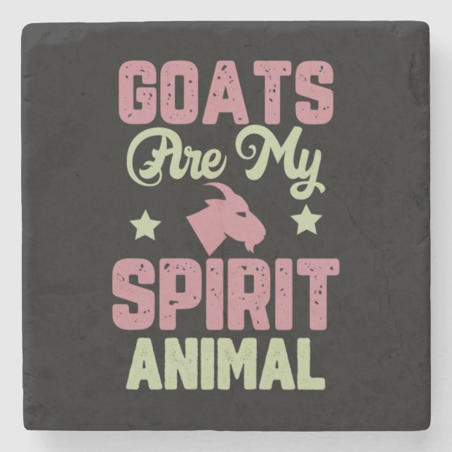 Goat design steinuntersetzer (Vorderseite)