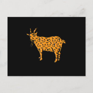 Goat Easy Halloween Feiertagspostkarte