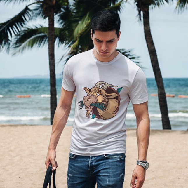 Goat Eating Cartoon T-Shirt (Von Creator hochgeladen)