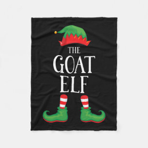 Goat Elf Matching Group Xmas Funny Family Christma Fleecedecke