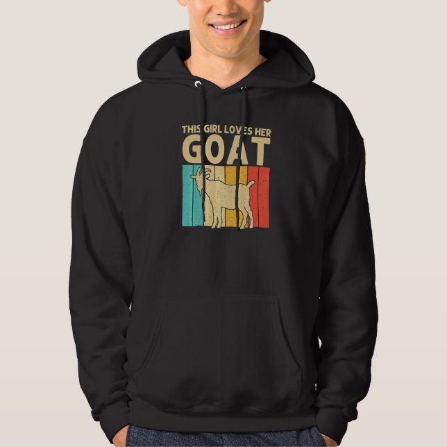 Goat For Girls Kids Women Goat Whisperer   1 Hoodie (Vorderseite)