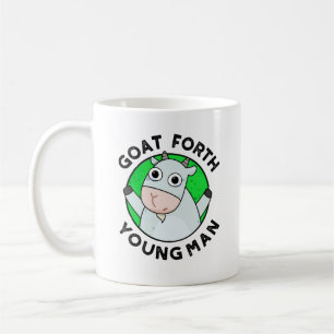 Goat Forth Young Man Funny Animal Pub Kaffeetasse