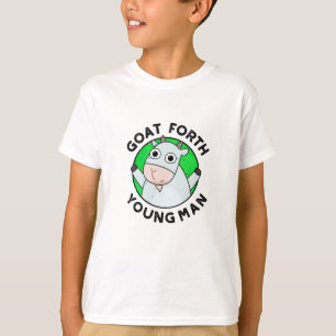 Goat Forth Young Man Funny Animal Pub T-Shirt