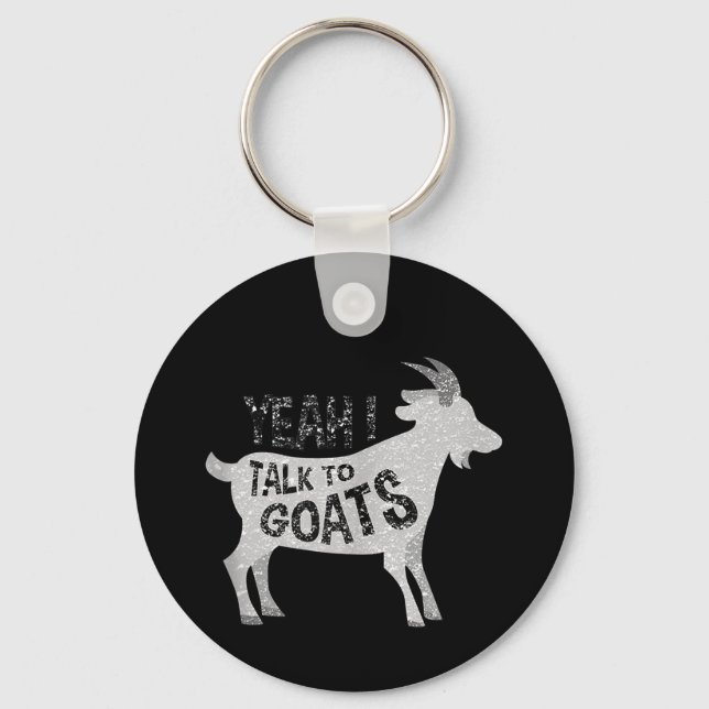 Goat Geschenke für Goat Lovers Funny Schlüsselanhänger (Vorderseite)