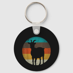 Goat Gift Vintage Retro Funny Dairy Farmer Animal Schlüsselanhänger