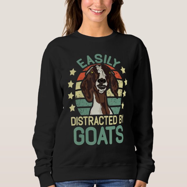 Goat Goat T-Shirt Famer T-Shirt Goa Funny Sweatshirt (Vorderseite)