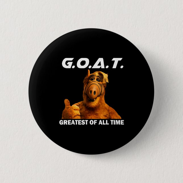 Goat Greatest Of All Time Funny Meme  Button (Vorderseite)