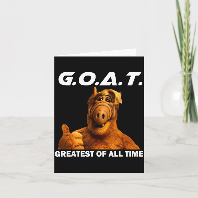 Goat Greatest Of All Time Funny Meme  Karte (Vorderseite)