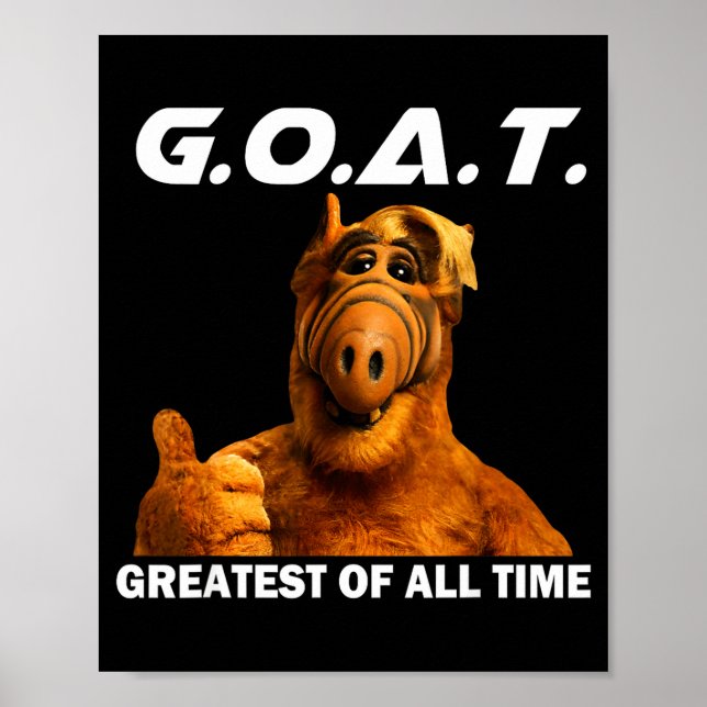 Goat Greatest Of All Time Funny Meme  Poster (Vorne)