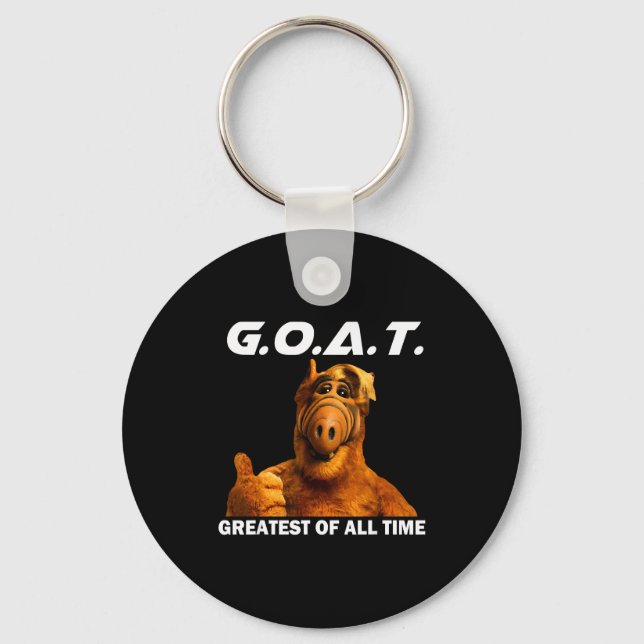 Goat Greatest Of All Time Funny Meme  Schlüsselanhänger (Vorderseite)