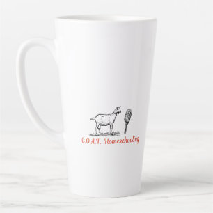 GOAT Homeschooling Podcast Tasse, 17oz Milchtasse