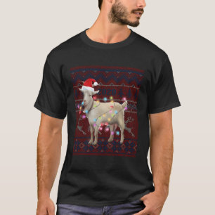 Goat Lights Ugly Sweater Goat Lover Geschenk für C T-Shirt