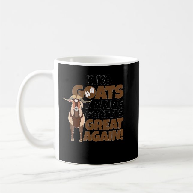 Goat Lovers Apparel Meme Pet Animal Pub Funny Kiko Kaffeetasse (Links)