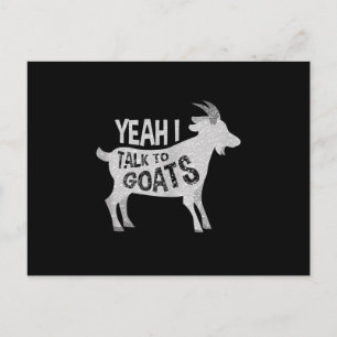 Goat Lovers Goat Joke Gift Ankündigungspostkarte