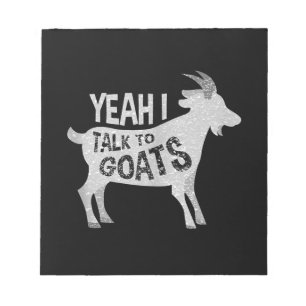 Goat Lovers Goat Joke Gift Notizblock