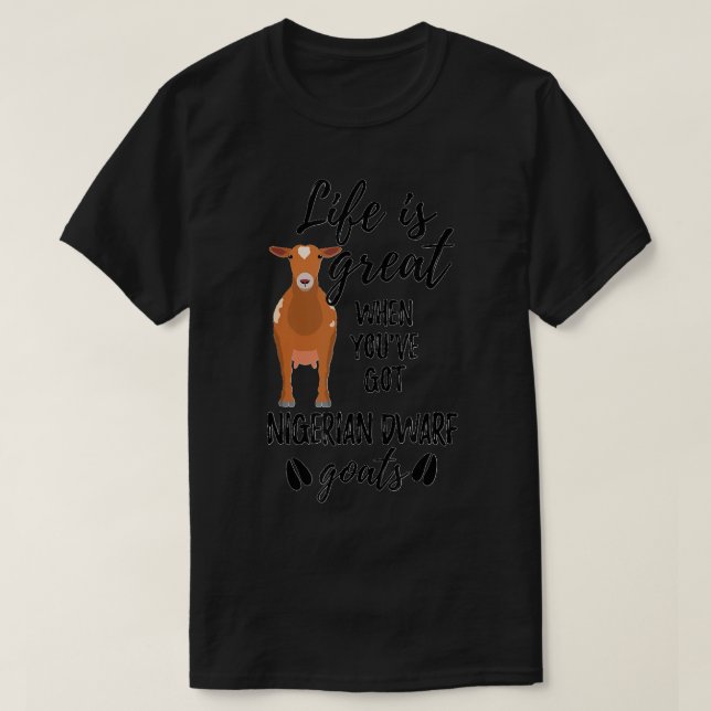 Goat Lovers Meme Pet Animal Pun Funny Nigerian Dwa T-Shirt (Design vorne)