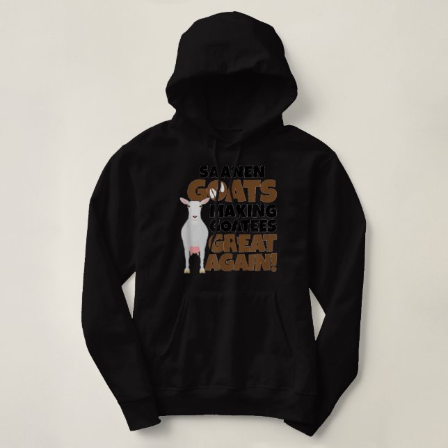 Goat Lovers Meme Pet Bekleidung Tier Pun Funny Saa Hoodie (Design vorne)