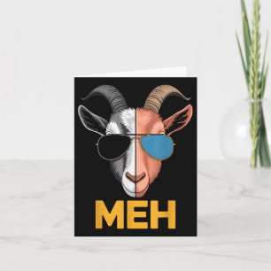 Goat Meh Funny Goat Lover Bauer Geschenk Karte