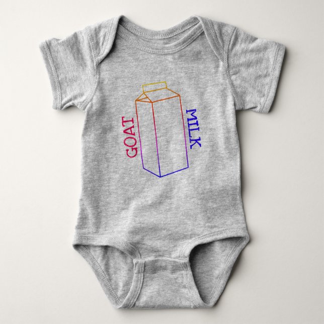 Goat Milk Onsie Baby Bodysuit Baby Strampler (Vorderseite)