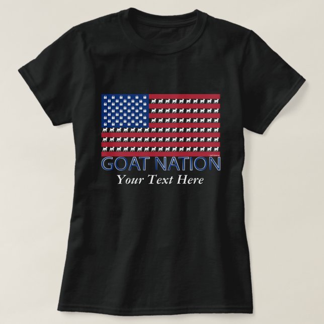 GOAT NATION The American Goat GetYerGoat™ T-Shirt (Design vorne)