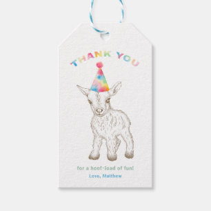 Goat Petting Zoo Geburtstag Vielen Dank für das Ge Geschenkanhänger