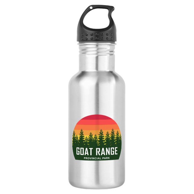Goat Range Provincial Park Edelstahlflasche (Vorderseite)