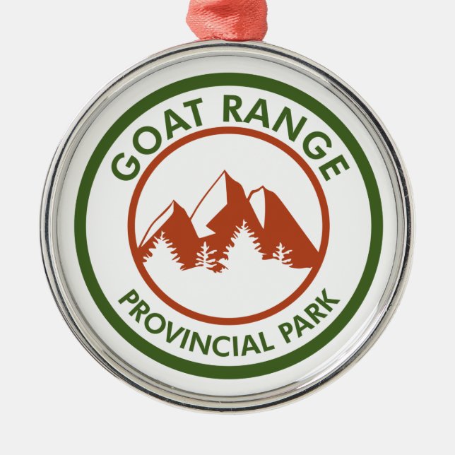Goat Range Provincial Park Ornament Aus Metall (Vorne)