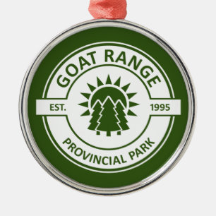 Goat Range Provincial Park Ornament Aus Metall