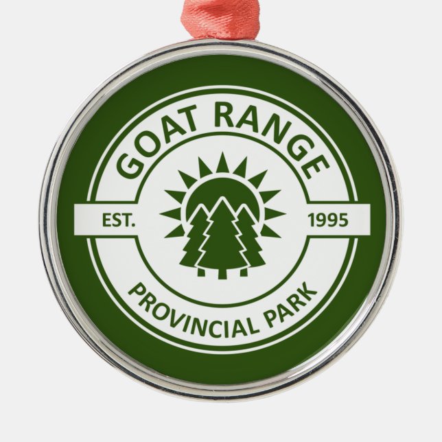 Goat Range Provincial Park Ornament Aus Metall (Vorne)
