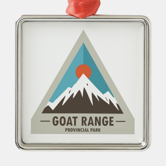 Goat Range Provincial Park Ornament Aus Metall (Vorne)