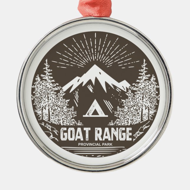 Goat Range Provincial Park Ornament Aus Metall (Vorne)