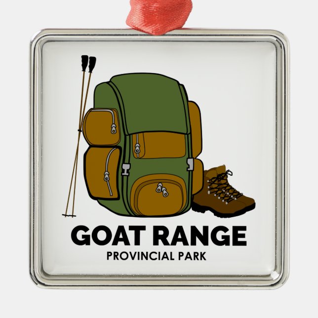 Goat Range Provincial Park Ornament Aus Metall (Vorne)
