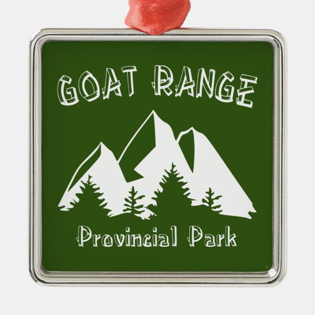 Goat Range Provincial Park Ornament Aus Metall (Vorne)