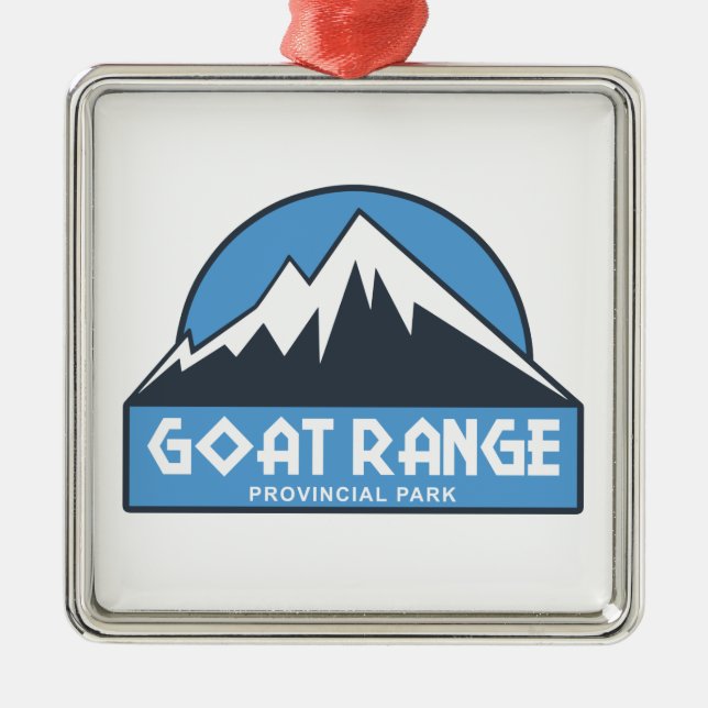 Goat Range Provincial Park Ornament Aus Metall (Vorne)
