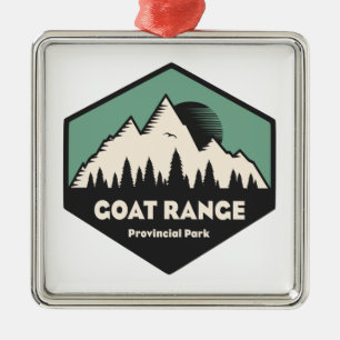 Goat Range Provincial Park Ornament Aus Metall