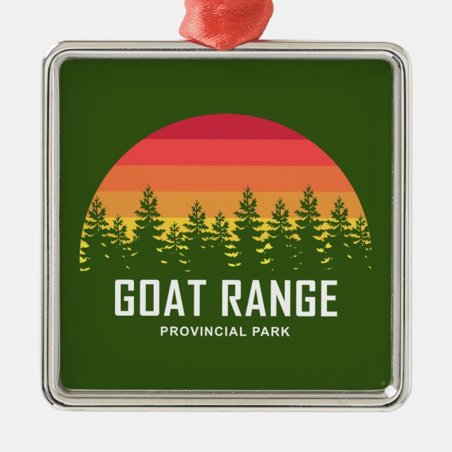 Goat Range Provincial Park Ornament Aus Metall (Vorne)